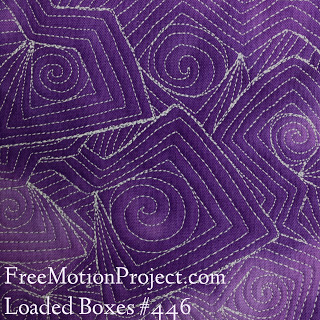 Loaded Boxes Free Motion Quilting Design